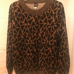 Black * Gold Metallic Sweater